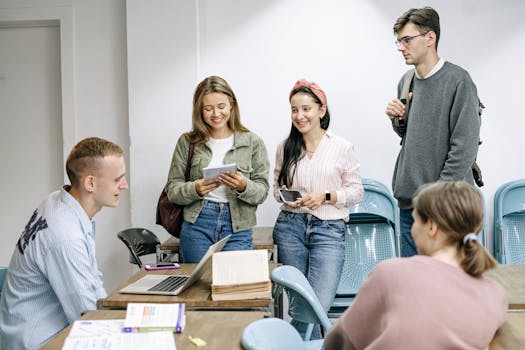 students studying law