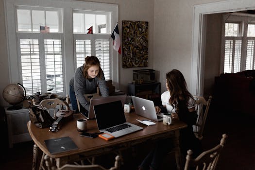 students working together in a study group