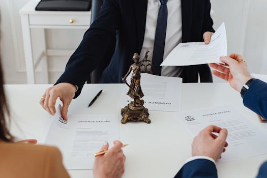 lawyer providing clear instructions to client