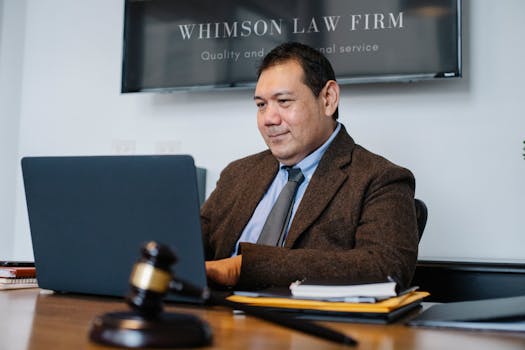 family law attorney working with a client