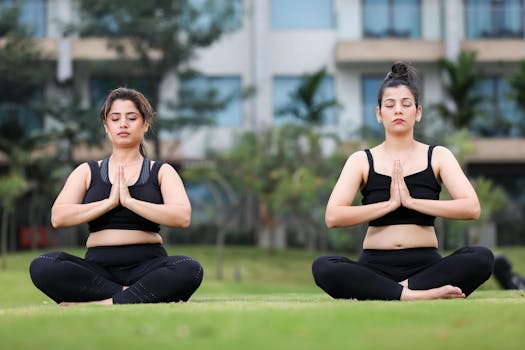 calm lawyer practicing breathing exercises