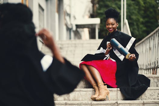 successful law graduate celebrating