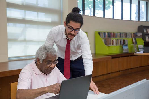 law student receiving feedback from a mentor