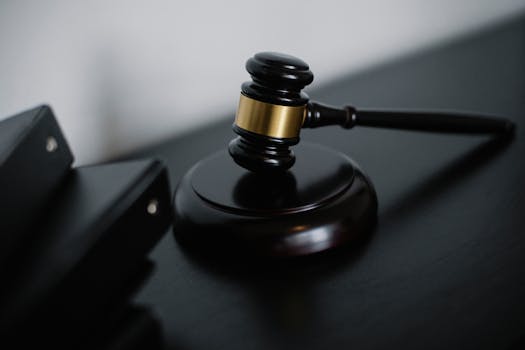 lawyer presenting in a courtroom