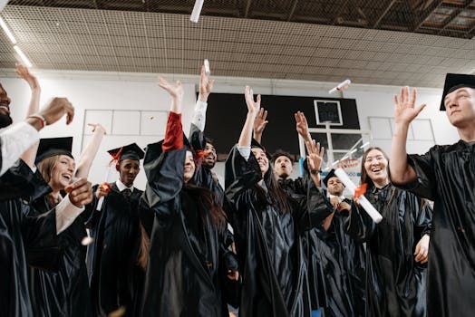 Law students celebrating their graduation