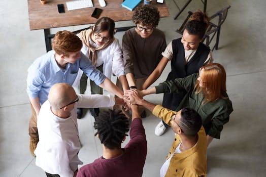 team of diverse professionals in a meeting